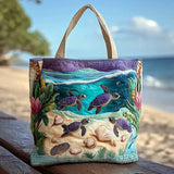 Handcrafted Quilted Tote Bag - Spirit of the Lake