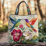Quilted Tote Bag - Pure Hummingbird
