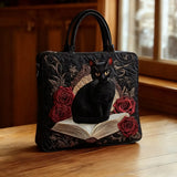 Quilted Tote Bag - Dark Paw