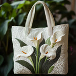 Floral Tote Bags | Top 1 - White Calla Lily
