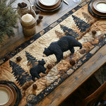 Quilted Table Runner | Black Bear Family