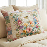 Quilted Pillowcase | Flower Fields