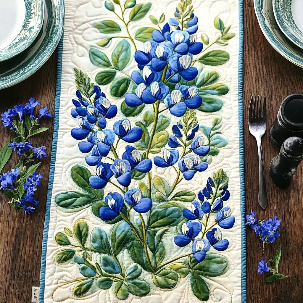 Quilted Table Runner | Bluebonnet Serenade