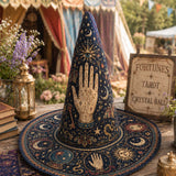 Quilted Witch Hat – Mystical Tarot and Stars – product image 1