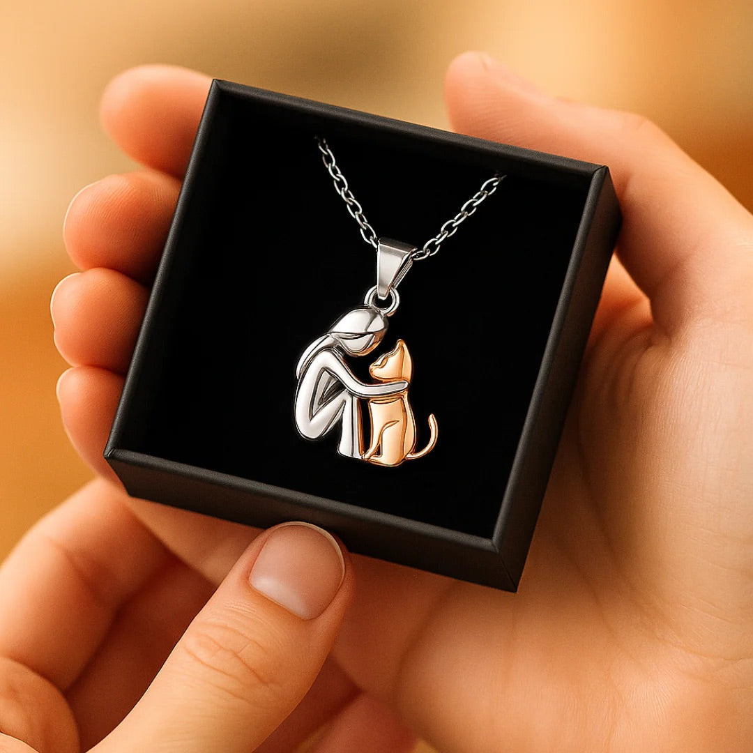 Cat Embrace Necklace, view 4