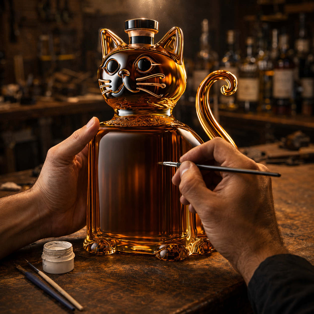 Cat Whisky Decanter | OW Edition, view 3