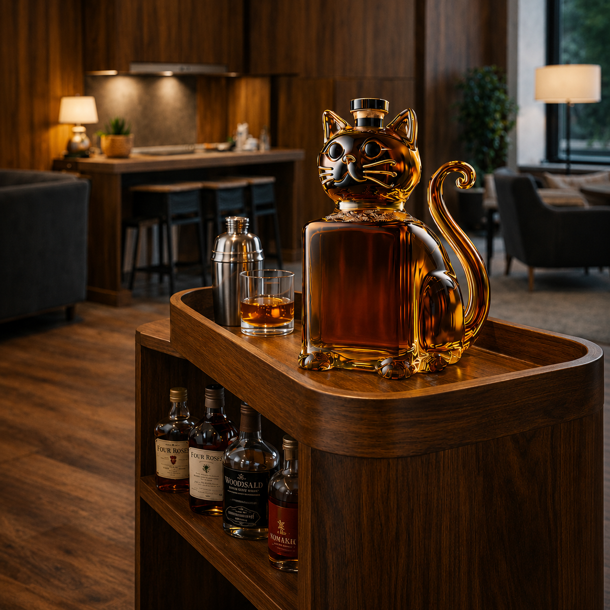 Cat Whisky Decanter | OW Edition, view 4