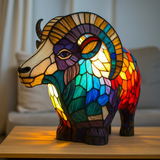 Ram | Stained-Glass-Style Lamp