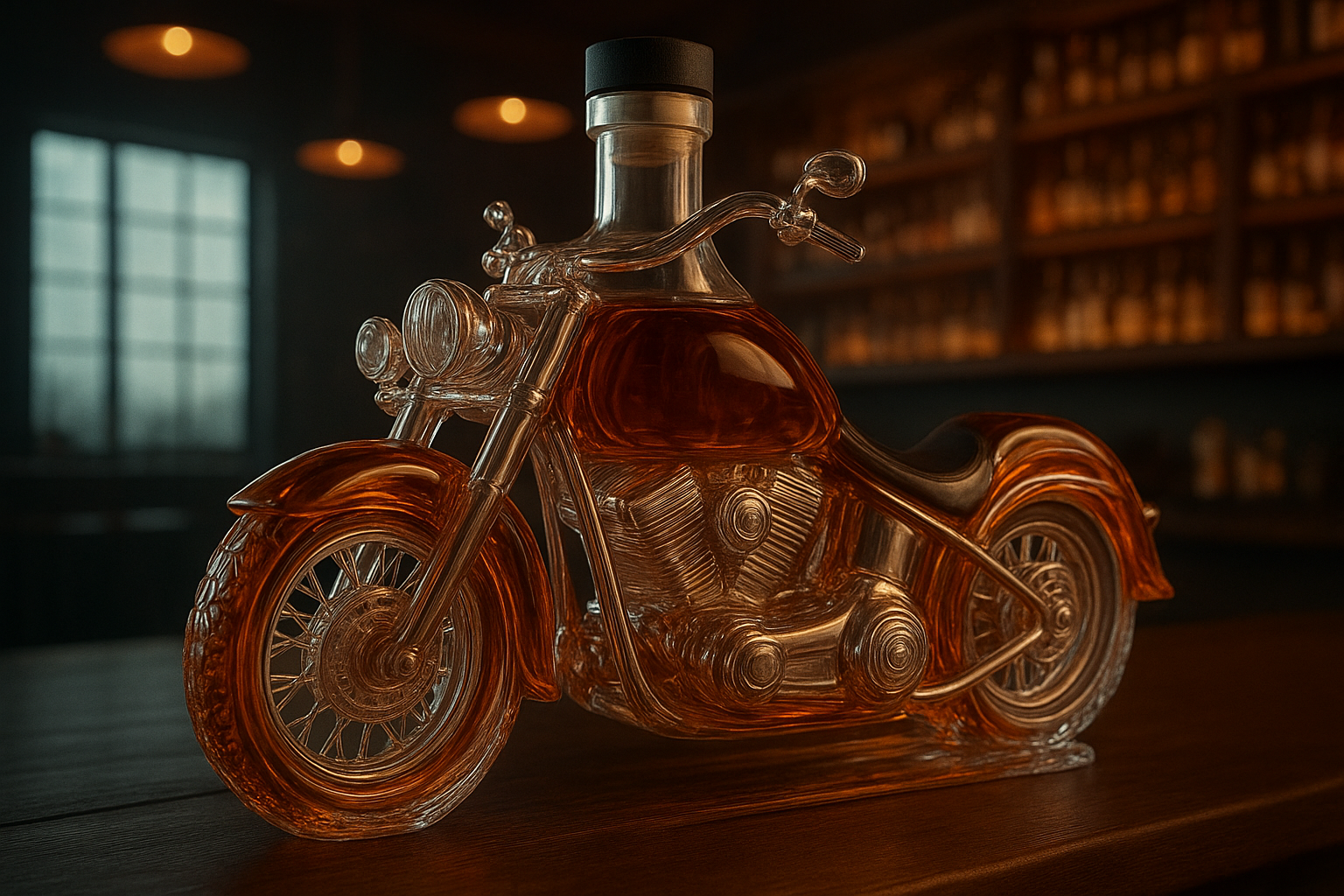 Engine Block Whisky Decanter