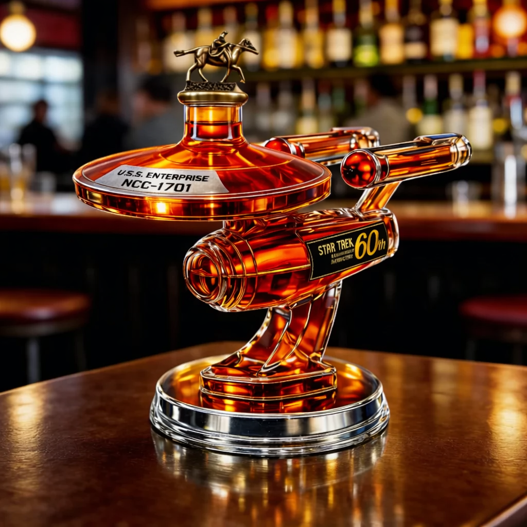 60th Anniversary Starship Whisky Decanter, view 3