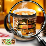 Heat-Reactive 3D Bookshelf Mug, view 4
