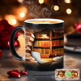 Heat-Reactive 3D Bookshelf Mug