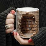 Heat-Reactive 3D Library Mug, view 4