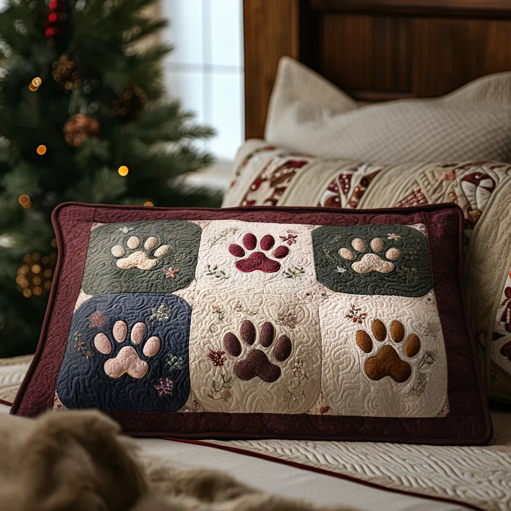 Quilted Pillowcase | Cosy Paws