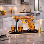 Handgun-Shaped Whisky Decanter Set with Glasses, view 8