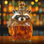 Rebel Raccoon Whisky Decanter