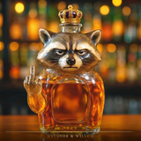 Rebel Raccoon Whisky Decanter