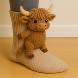 Lydia - Cow-Print Socks