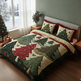 3-Piece Quilted Bedding Set | Forest of Joy