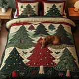 3-Piece Quilted Bedding Set | Forest of Joy