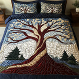 3-Piece Quilted Bedding Set | Forest Harmony