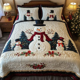 3-Piece Quilted Bedding Set | Frosty Friends