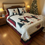 3-Piece Quilted Bedding Set | Frosty Friends
