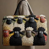 Quilted Travel Bag - Cool Sheep