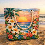 Tropical Breeze Quilted Beach Bag – L and XL – product image 2