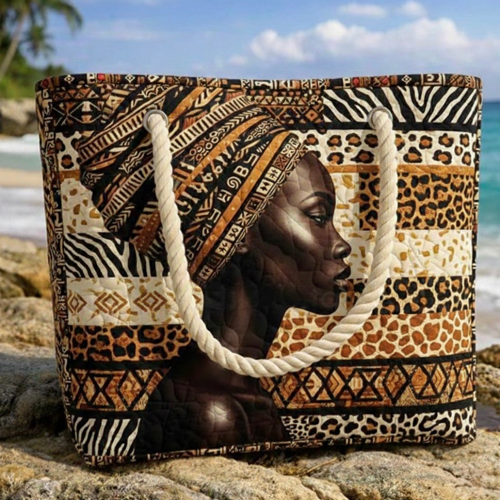 Beach Bag African Queen Statement – Spacious – product image 2