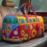 Quilted Travel Bag - Boho Camper Van