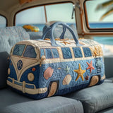 Quilted Travel Bag - Boho Camper Van at the Beach