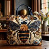 Handcrafted Quilted Tote Bag - Honey Buzz