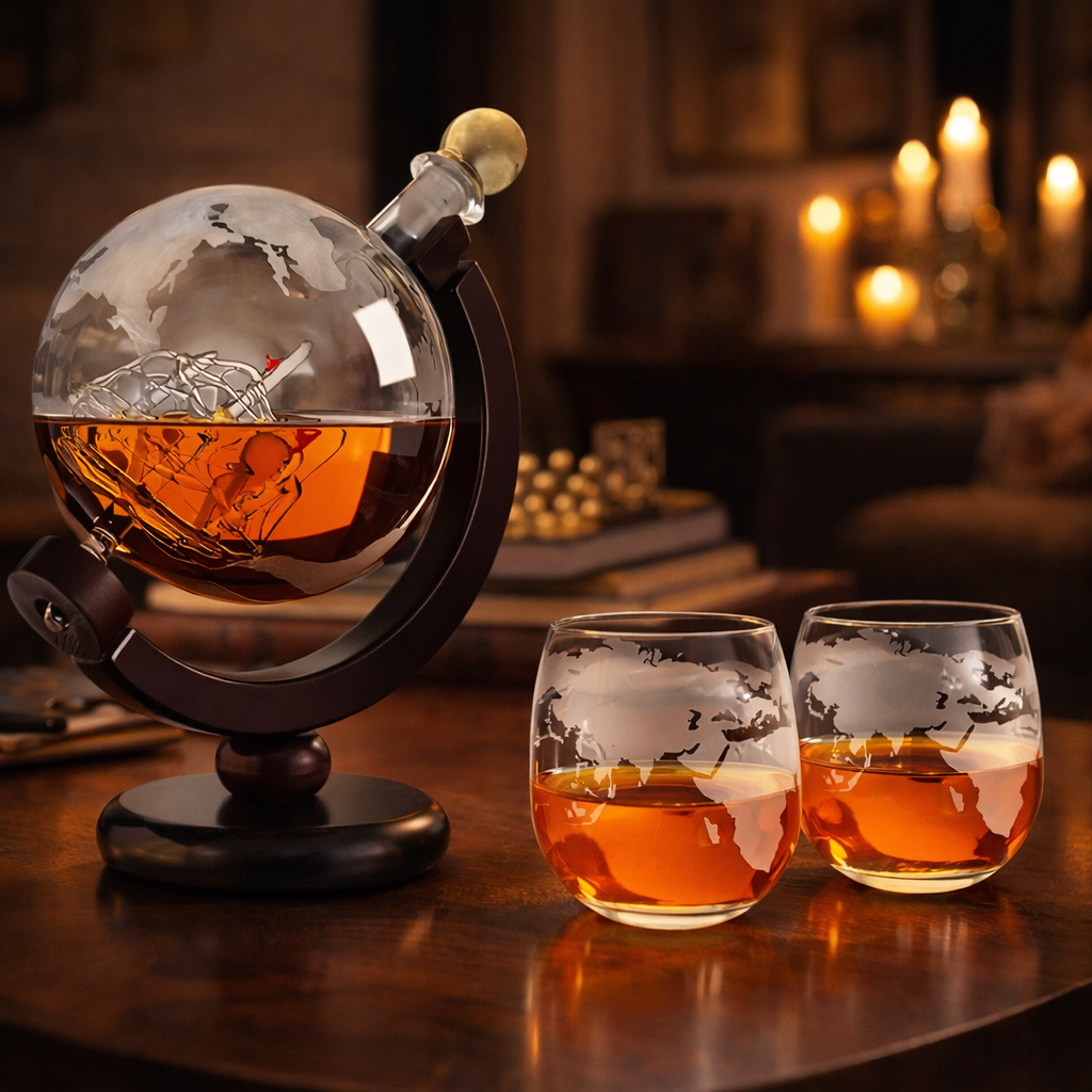 World Map Whisky Decanter | JB Edition