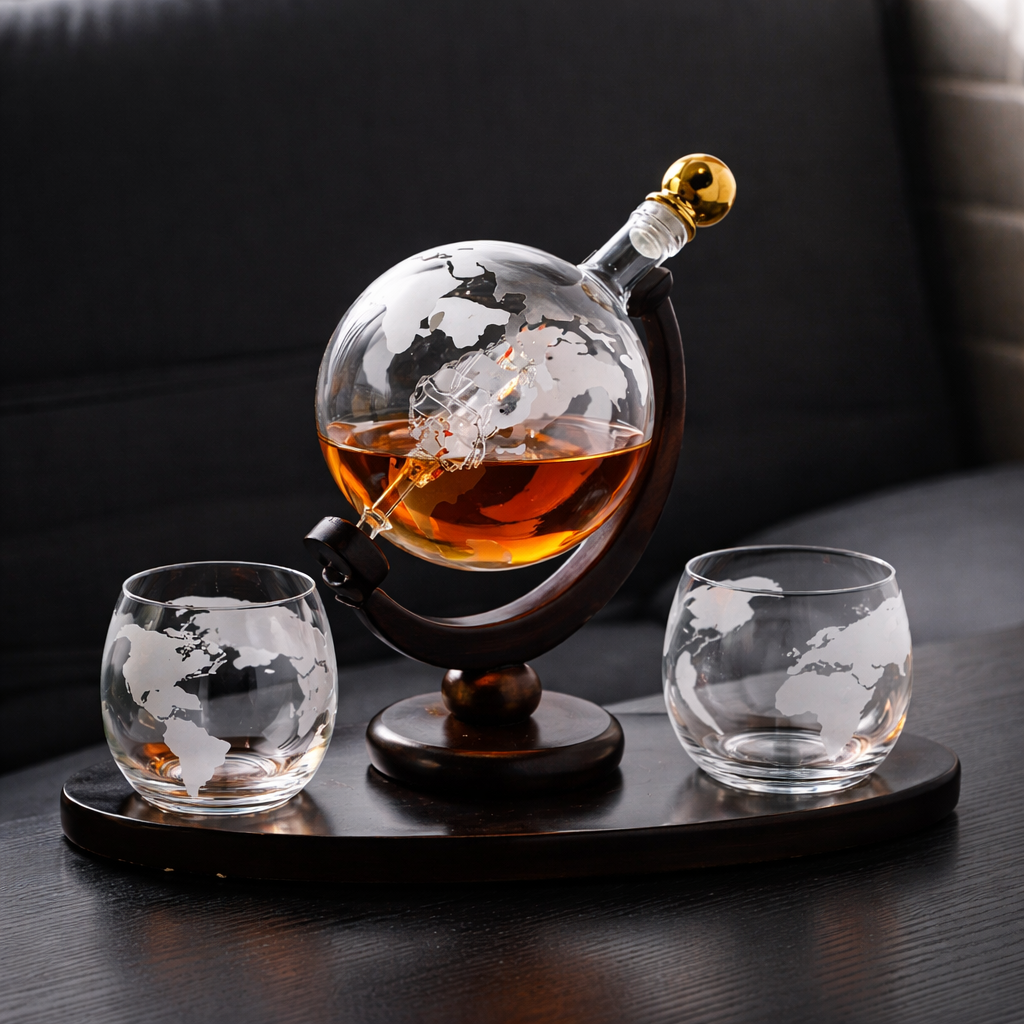 World Map Whisky Decanter | JB Edition, view 2