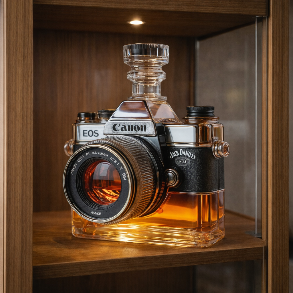 Camera-Shaped Whisky Decanter, view 4