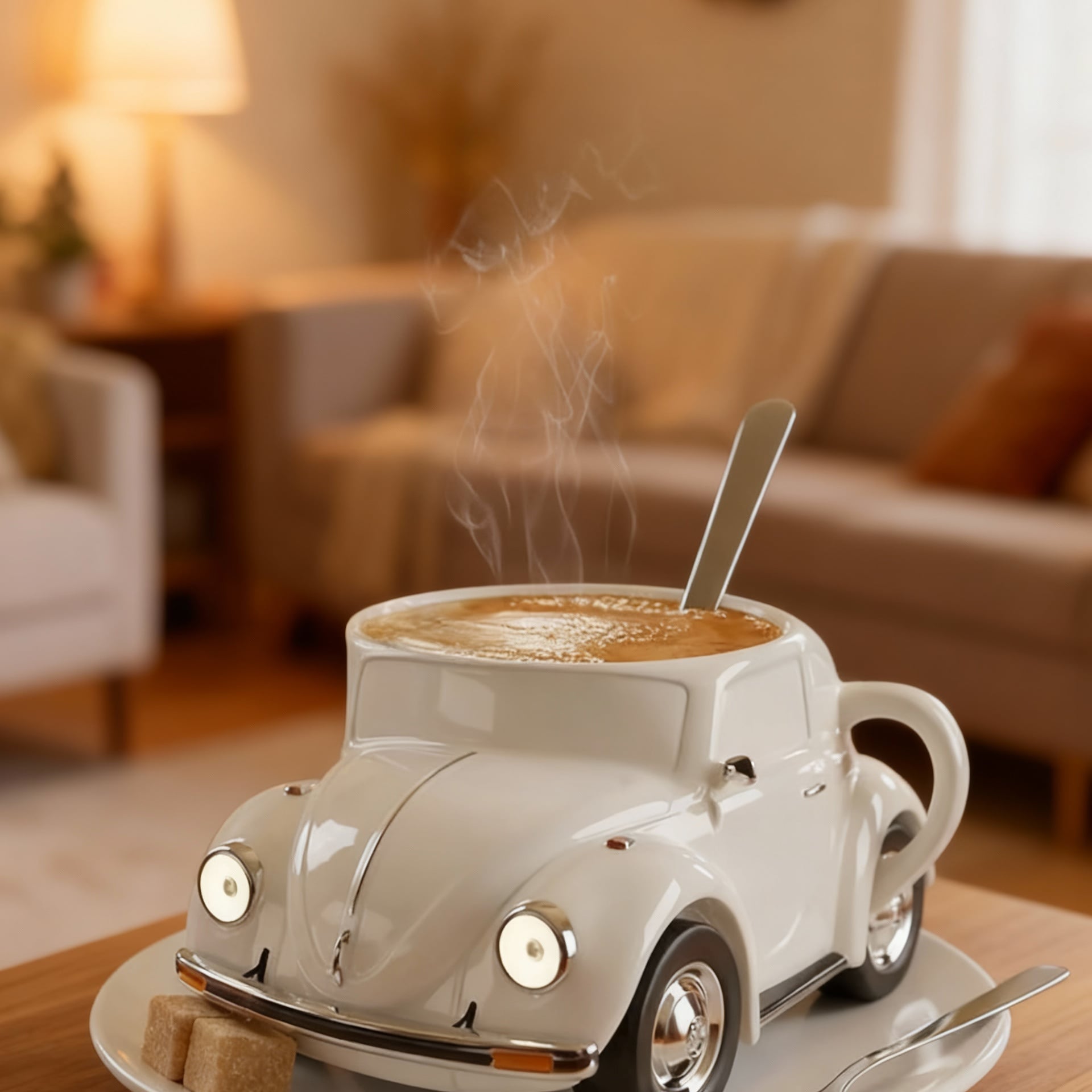 MOTOCUP | White Car Mug