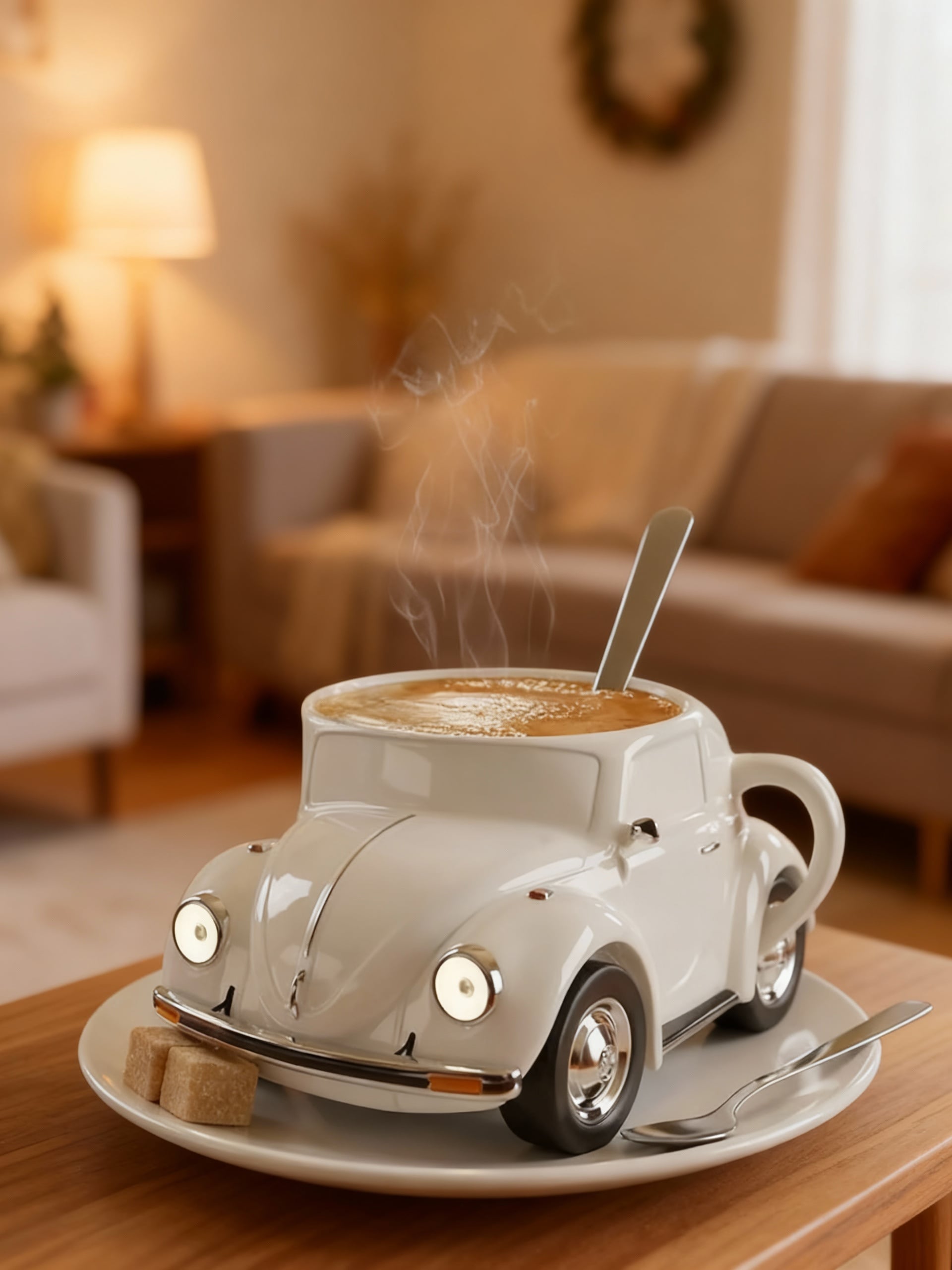 MOTOCUP | White Car Mug