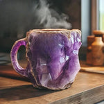 Handcrafted Amethyst Mineral Crystal Mug