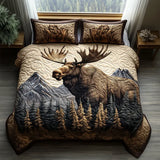 3-Piece Quilted Bedding Set | Deer in the Wild