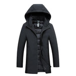 Men's Water-Resistant Hooded Winter Jacket, Slim Fit