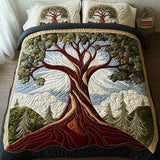 3-Piece Quilted Bedding Set | Tree of Life
