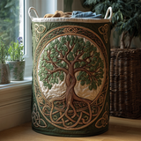 Tree of Life Collection quilted laundry basket – product image 4