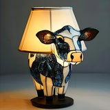Spotted Cow | Stained-Glass-Style Lamp