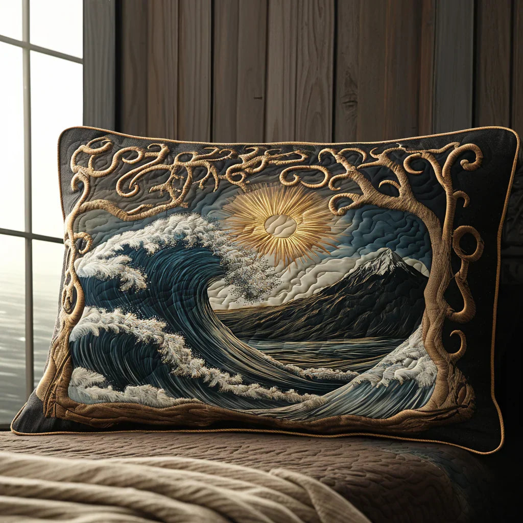 Quilted Pillowcase | Ocean Pulse