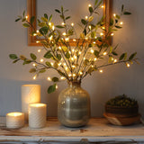 Olive Branch with Decorative Lights, view 2