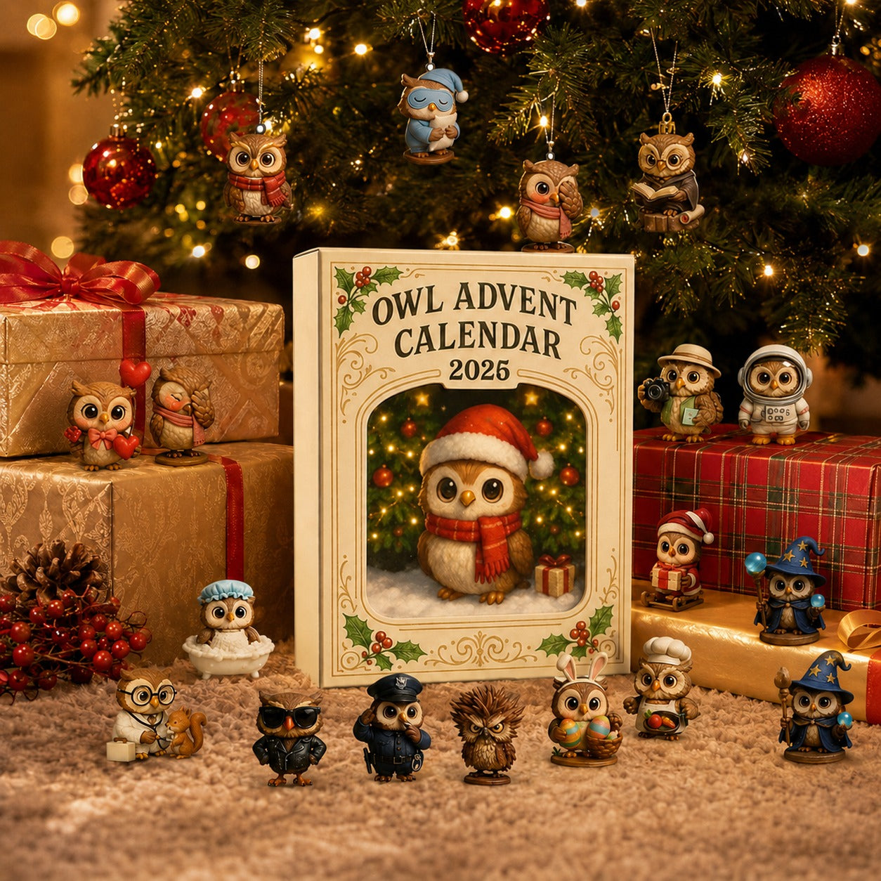Owl Christmas Countdown Advent Calendar 2026 – image 3