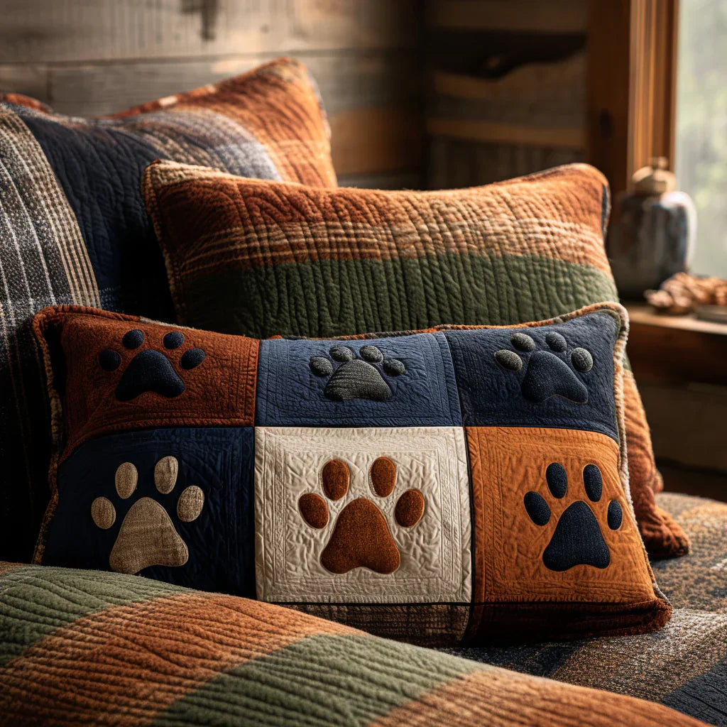 Quilted Pillowcase | Footprint Meadow