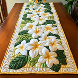 Quilted Table Runner | Plumeria Bloom