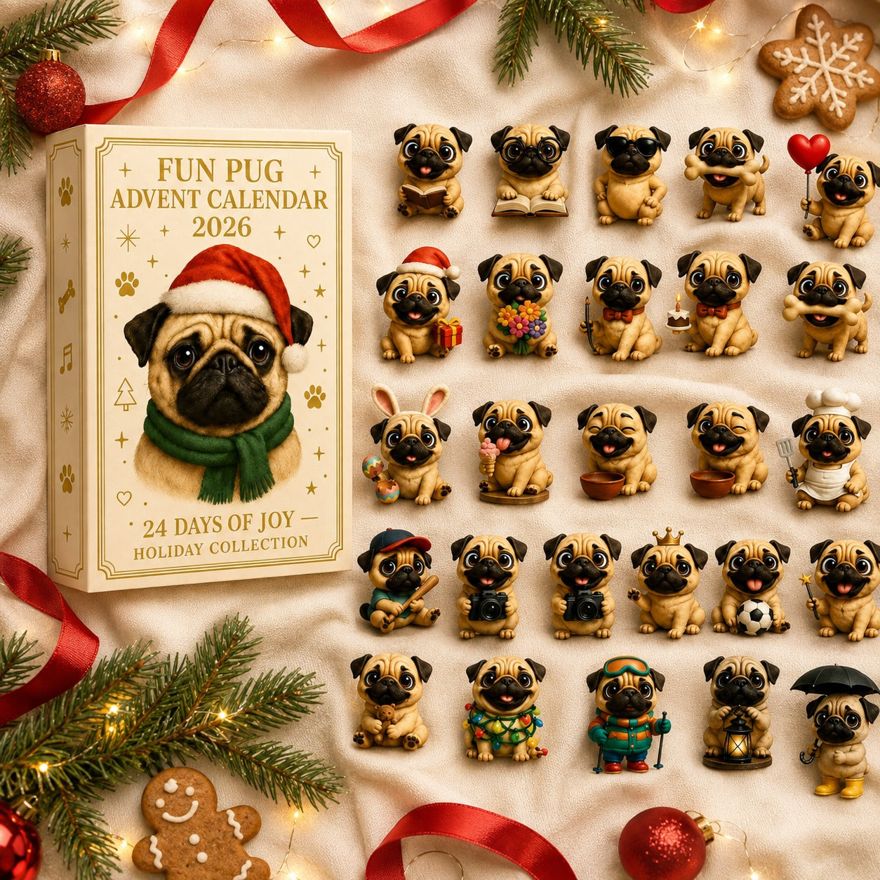 Christmas Pug Advent Calendar – image 4